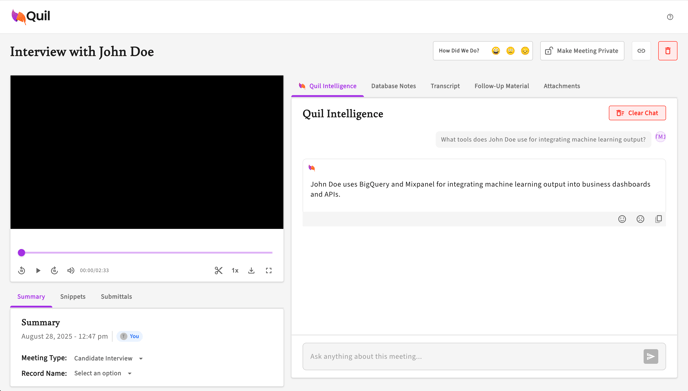To help find users the PostiveNegative Feedback along with Copy response button